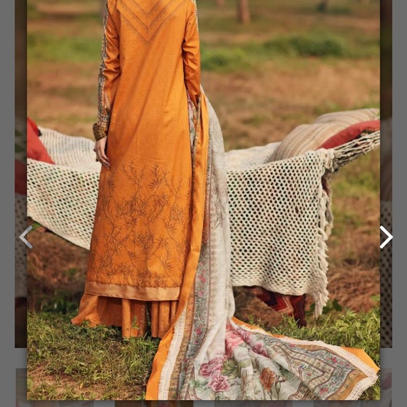 New 3 piece Laxauary Lawn Salwarkameez xl embodied - Picture 4 of 10